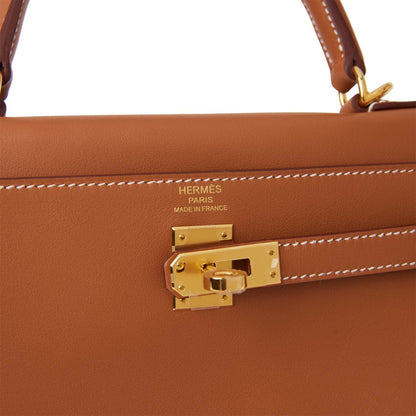 Hermes Kelly Retourne 25 Gold Swift Gold Hardware