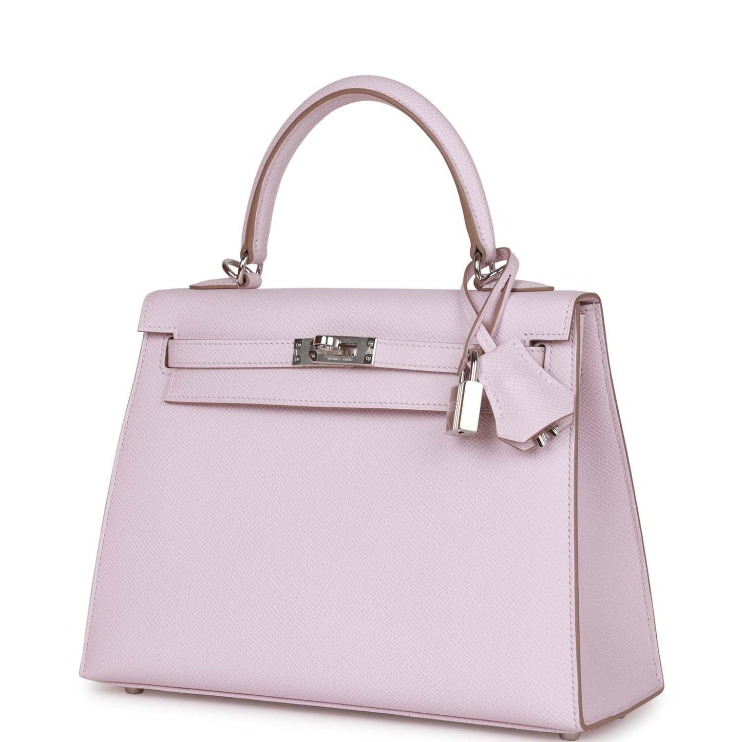 Hermes Kelly Sellier 25 Mauve Pale Epsom Palladium Hardware