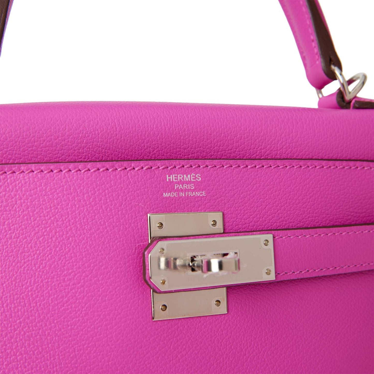 Hermes Kelly Retourne 28 Magnolia Evercolor Palladium Hardware