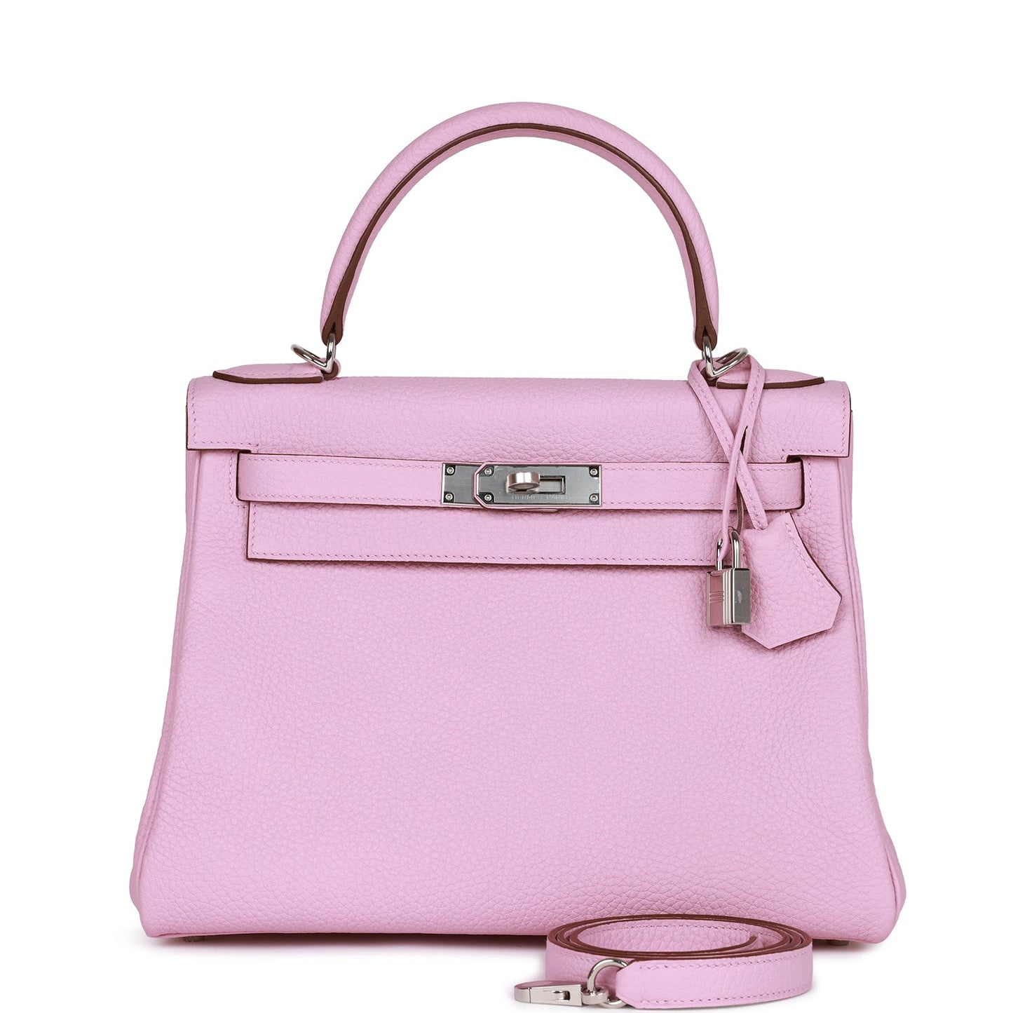 Hermes Kelly Retourne 28 Mauve Sylvestre Clemence Palladium Hardware