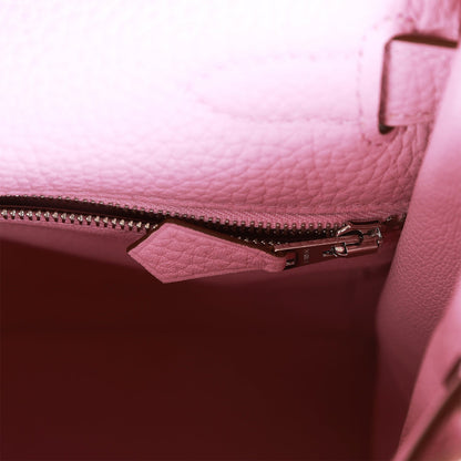 Hermes Kelly Retourne 28 Mauve Sylvestre Clemence Palladium Hardware