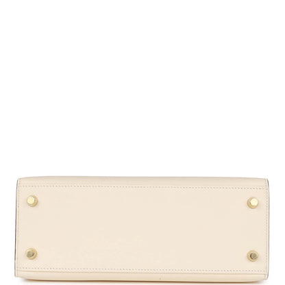 Hermes Kelly Sellier 25 Nata Epsom Gold Hardware