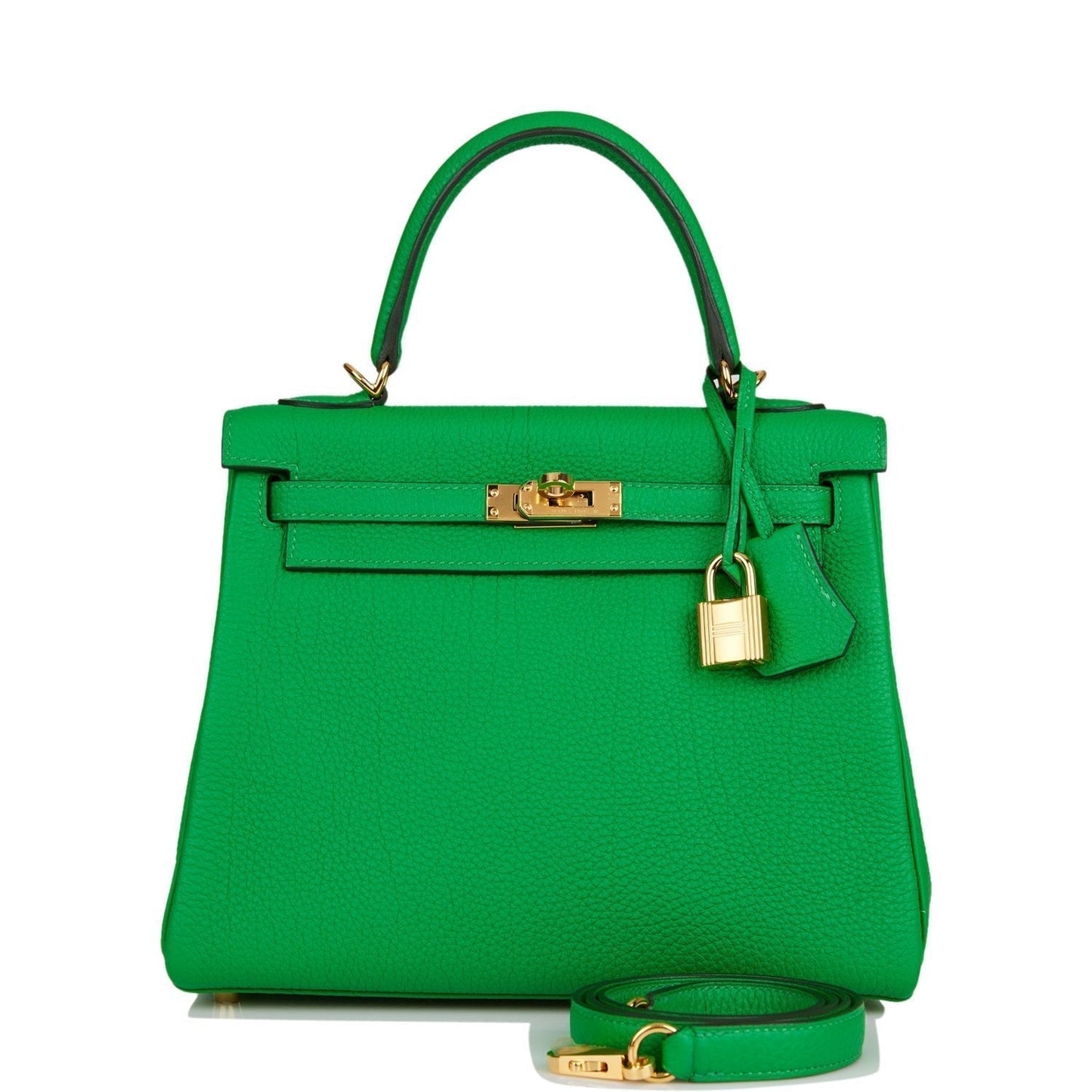 Hermes Kelly Retourne 25 Bambou Togo Gold Hardware