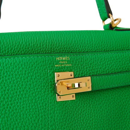 Hermes Kelly Retourne 25 Bambou Togo Gold Hardware