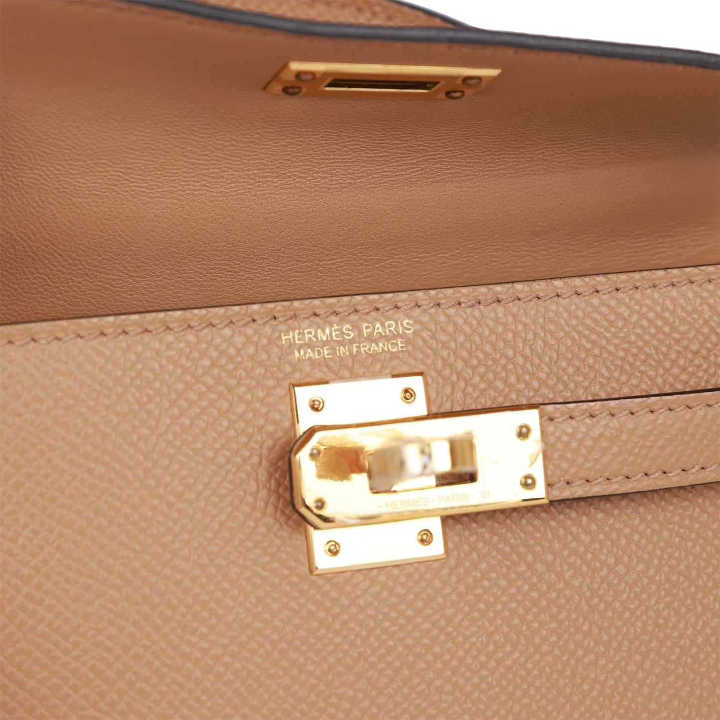 Hermes Kelly Sellier 20 Chai Epsom Gold Hardware