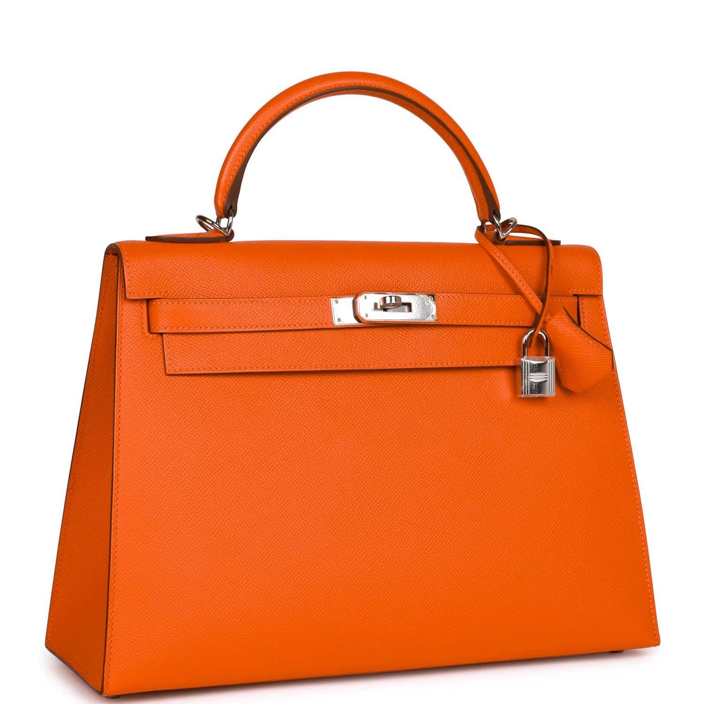 Hermes Kelly Sellier 32 Feu Epsom Palladium Hardware