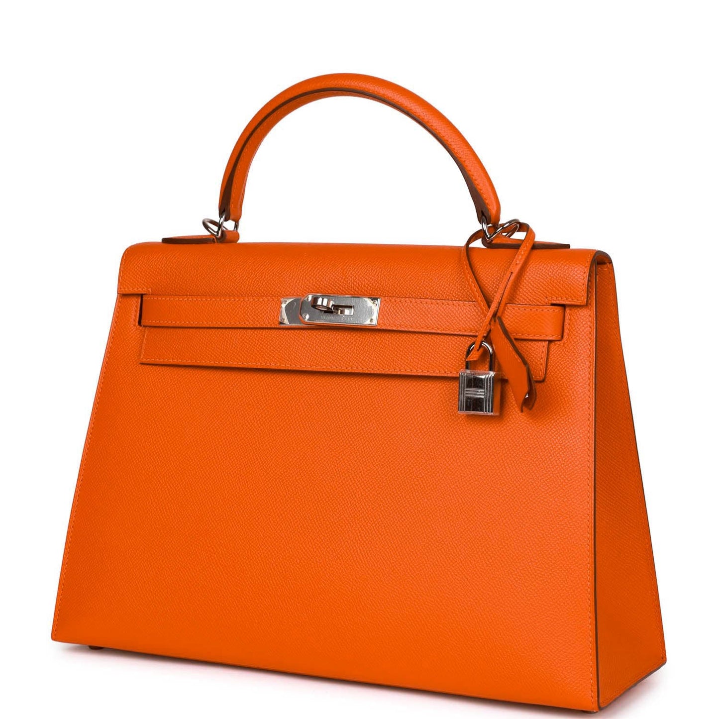 Hermes Kelly Sellier 32 Feu Epsom Palladium Hardware