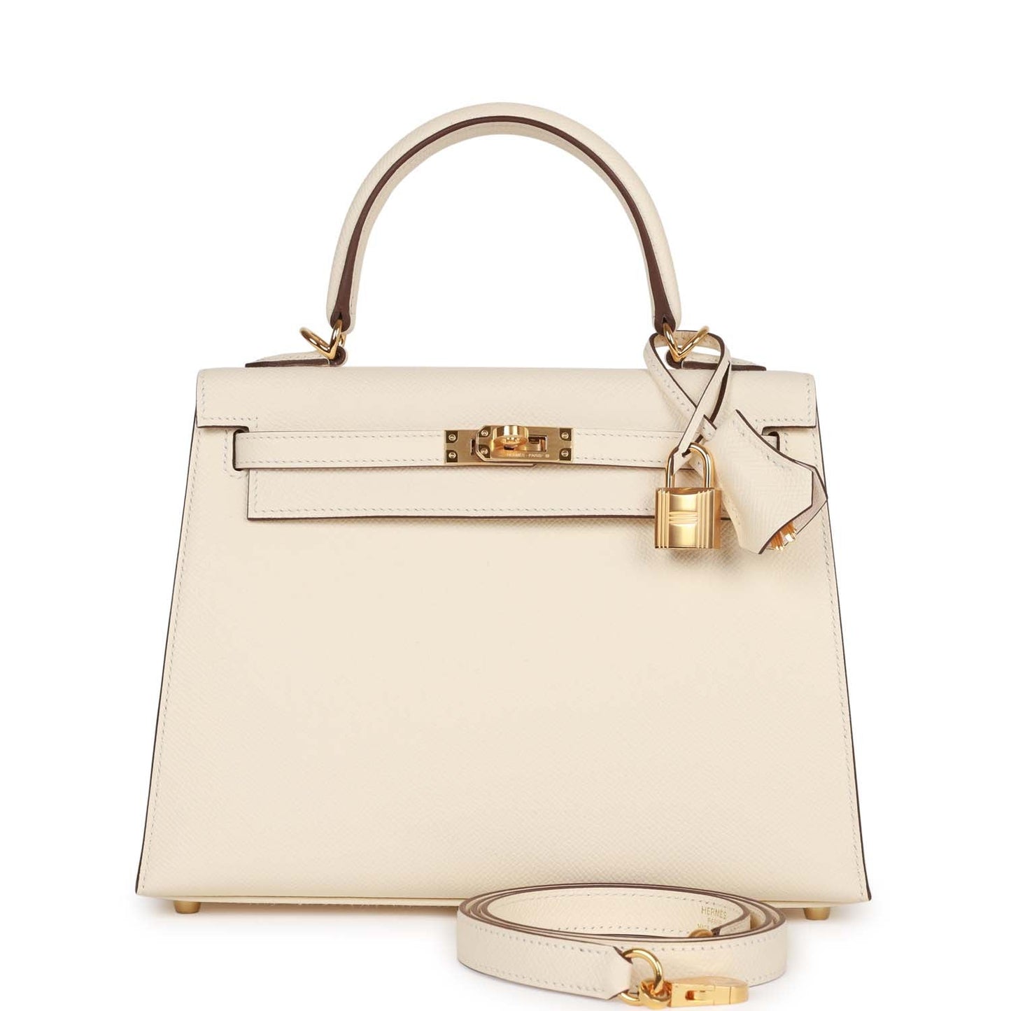 Hermes Kelly Sellier 25 Nata Epsom Gold Hardware