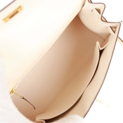 Hermes Kelly Sellier 25 Nata Epsom Gold Hardware