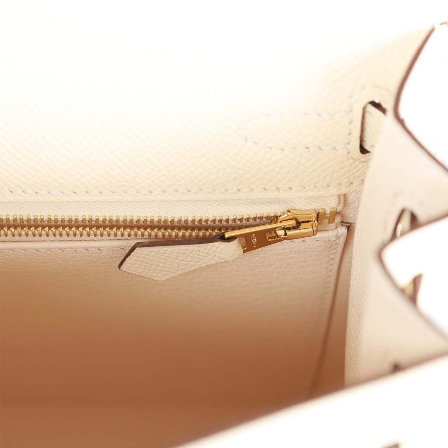 Hermes Kelly Sellier 25 Nata Epsom Gold Hardware