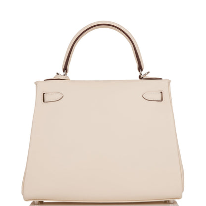 Hermes Kelly Retourne 25 In & Out Nata Swift Palladium Hardware