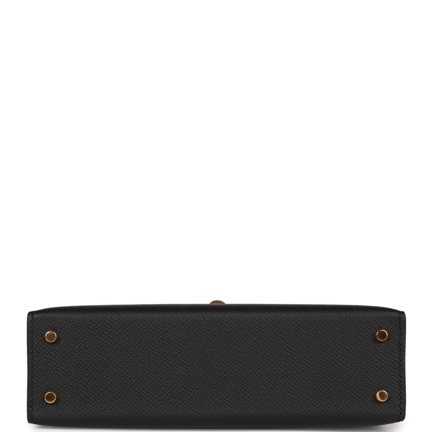 Hermes Kelly Sellier 20 Black Epsom Gold Hardware