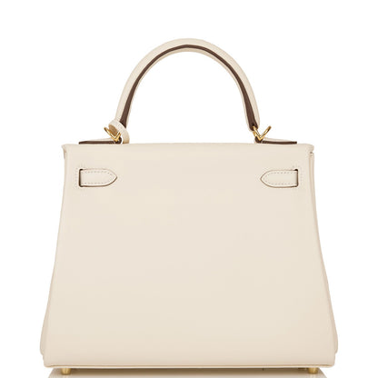 Hermes Kelly Retourne 25 Nata Swift Gold Hardware