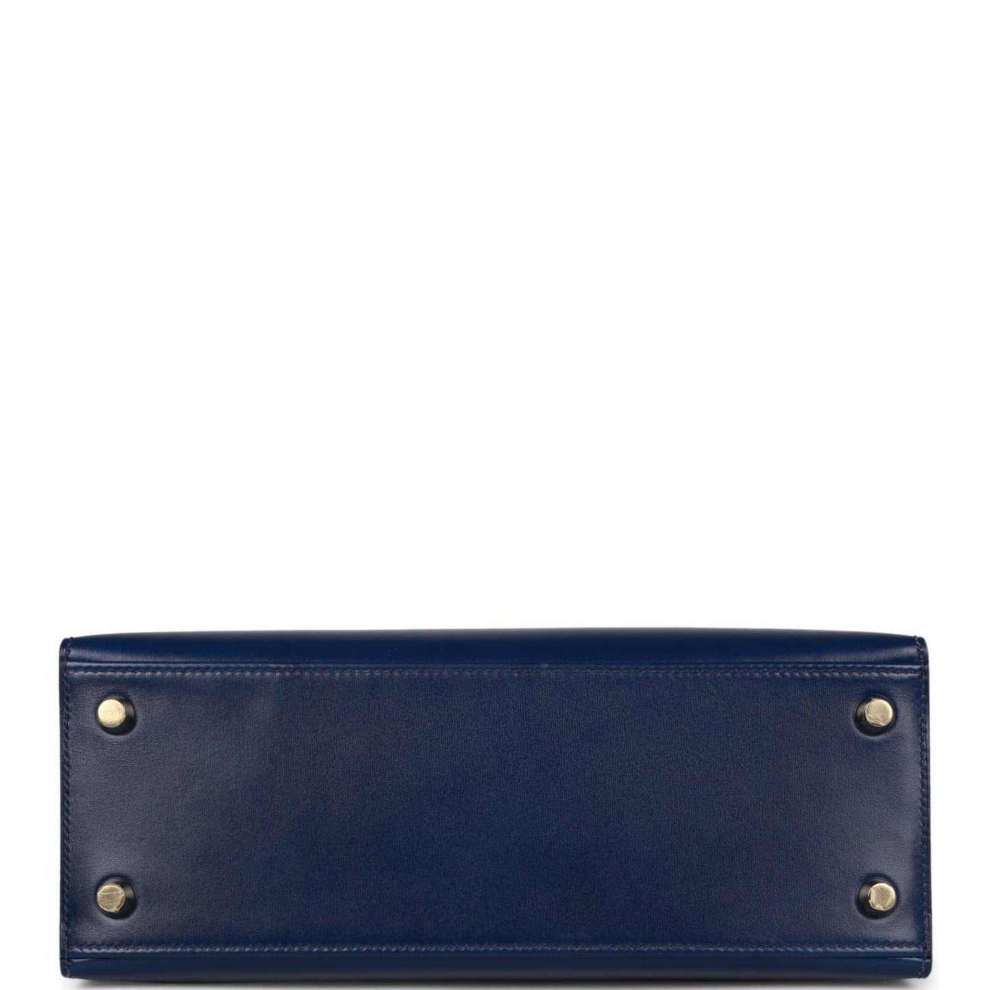 Hermes Kelly Sellier 25 Bleu Saphir Box Gold Hardware