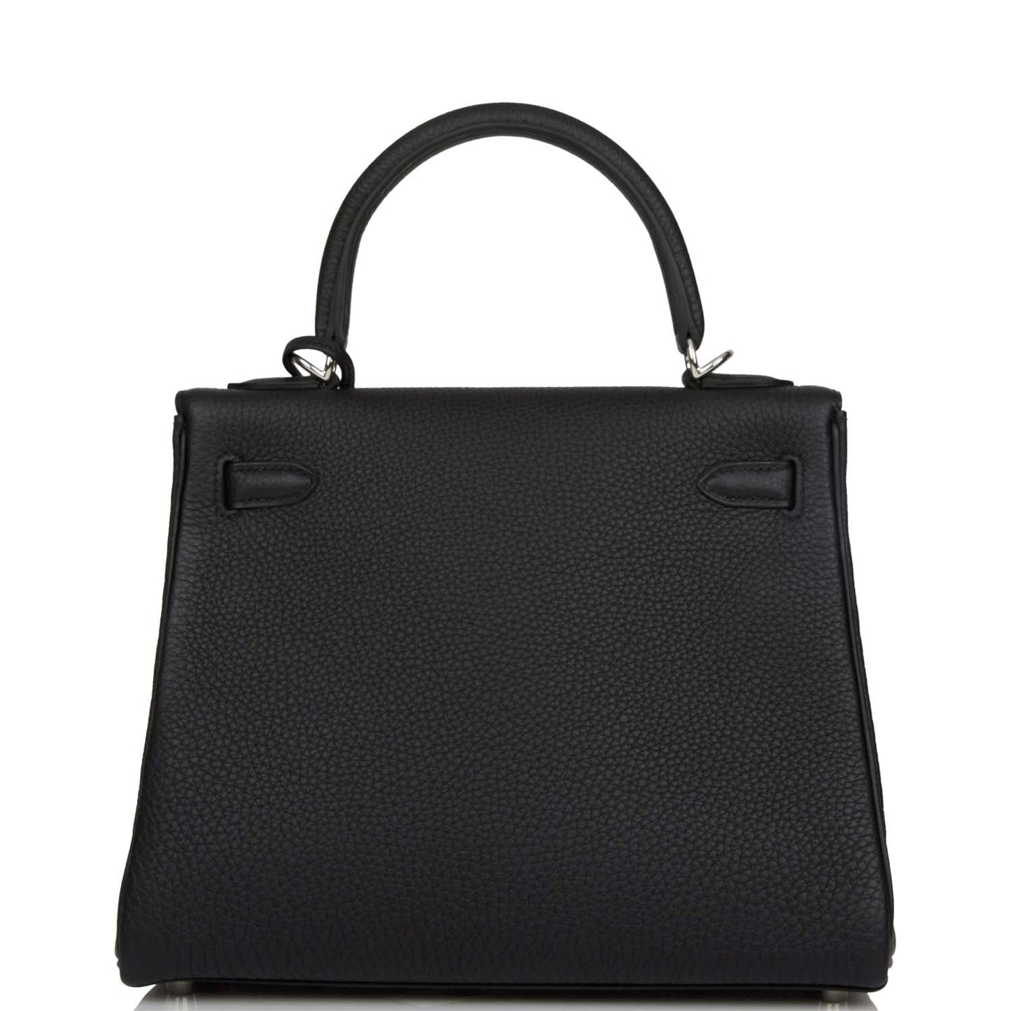 Hermes Kelly Retourne 25 Black Togo Palladium Hardware