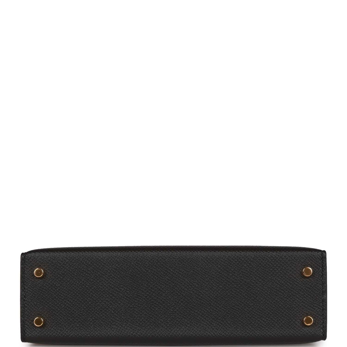 Hermes Kelly Sellier 20 Black Epsom Gold Hardware