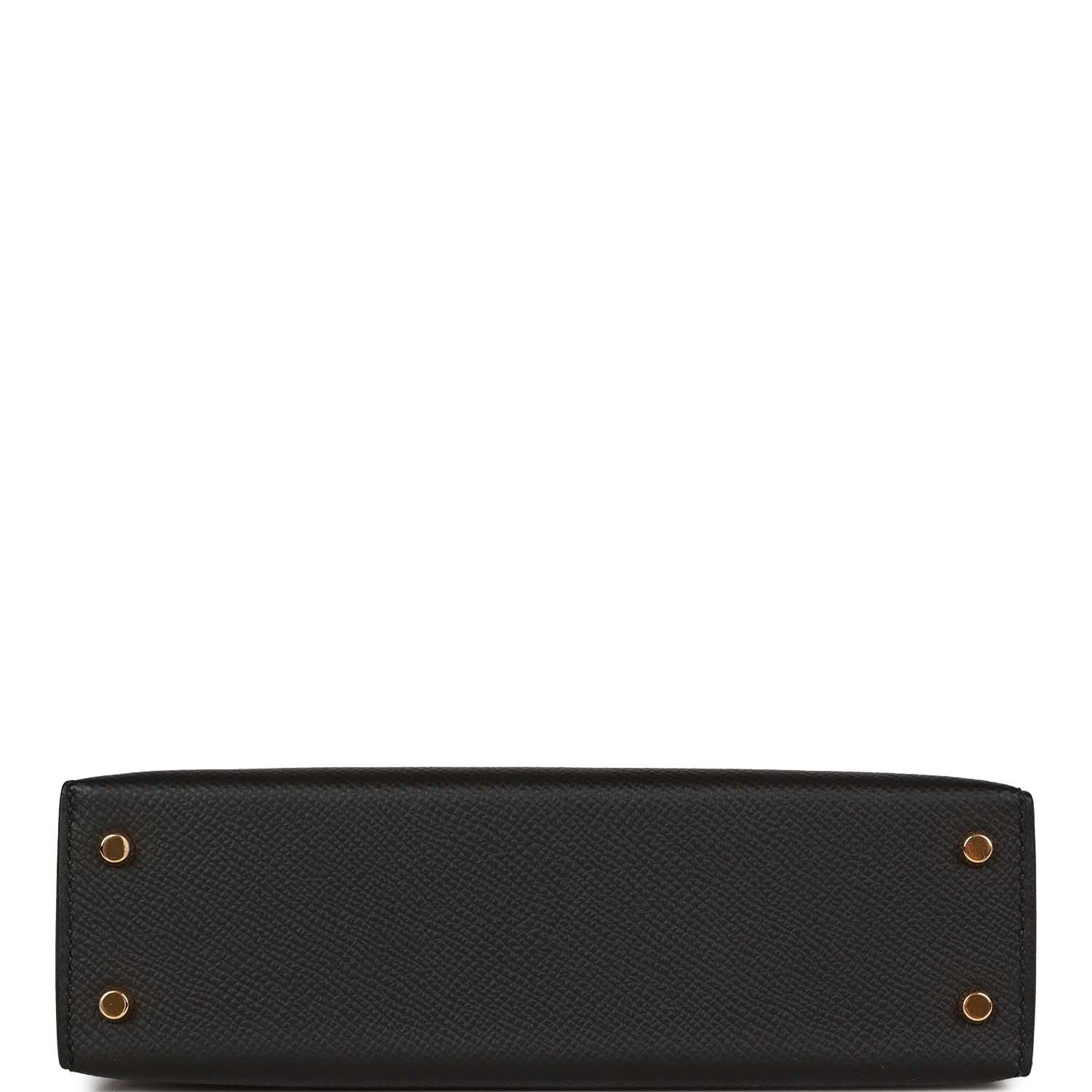 Hermes Kelly Sellier 20 Black Epsom Gold Hardware