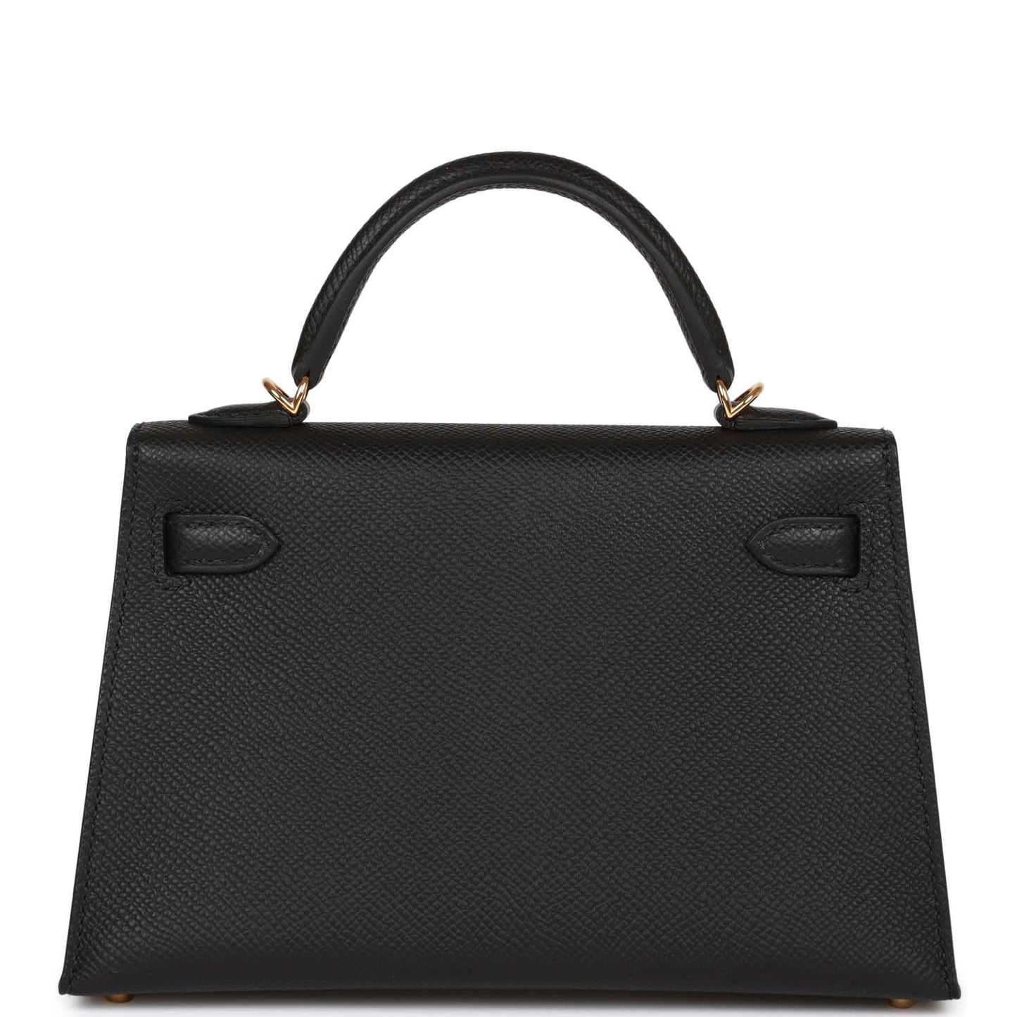 Hermes Kelly 20 Black Epsom Sellier Gold Hardware