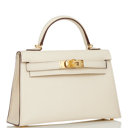 Hermes Kelly Sellier 20 Nata Epsom Gold Hardware