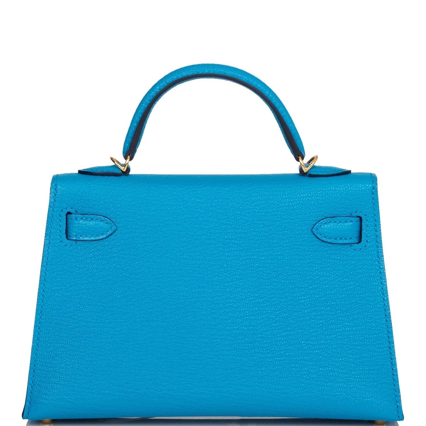 Hermes Kelly Sellier 20 Bleu Frida Chevre Gold Hardware