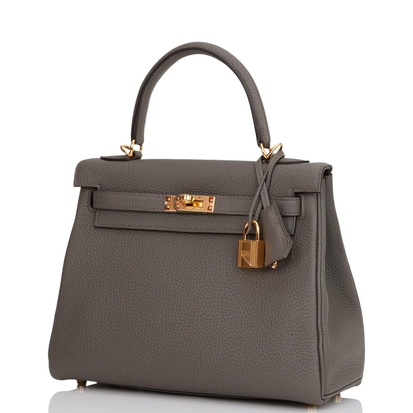 Hermes Kelly Retourne 25 Etain Togo Gold Hardware