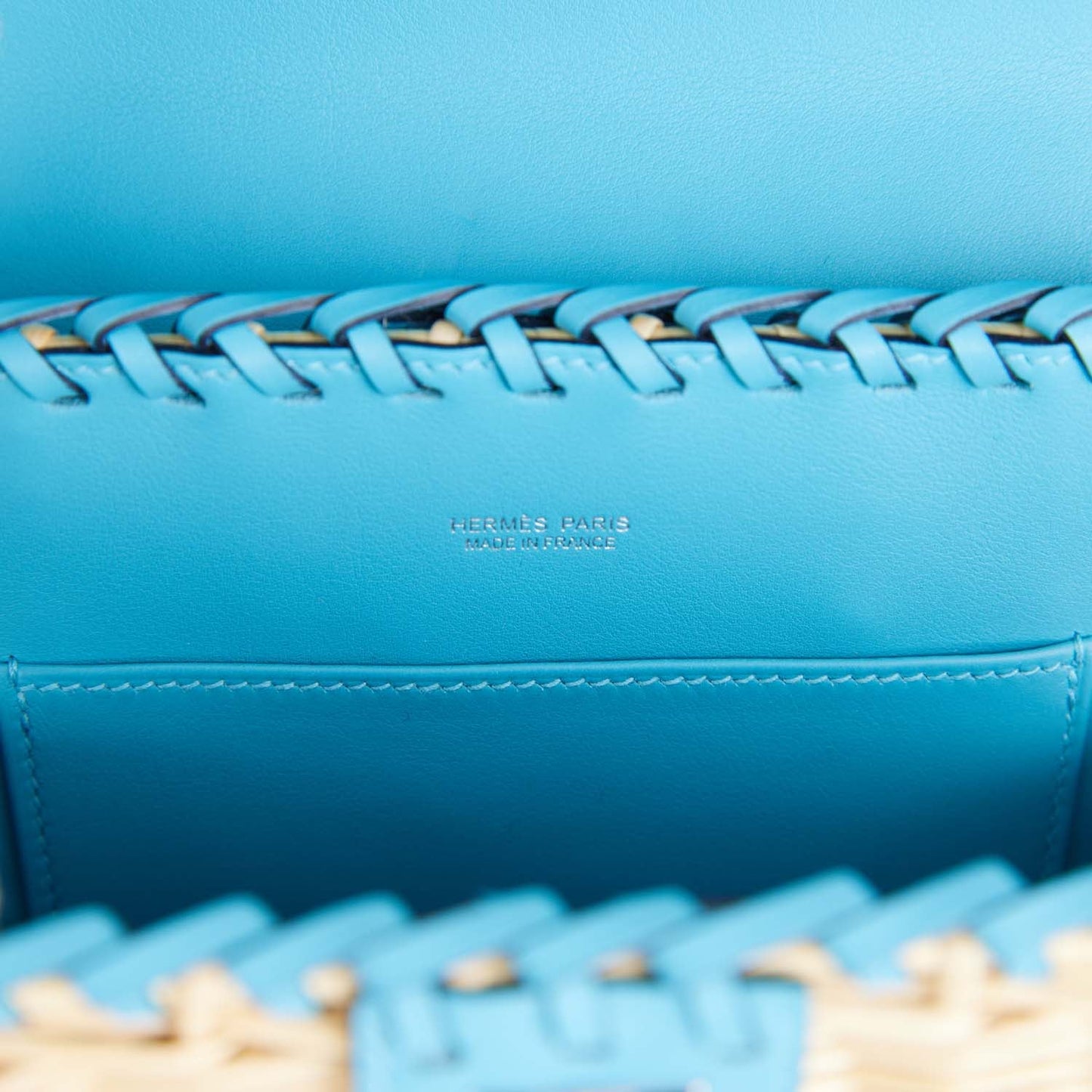 Hermes Mini Picnic Kelly 20 Bleu du Nord Swift Palladium Hardware