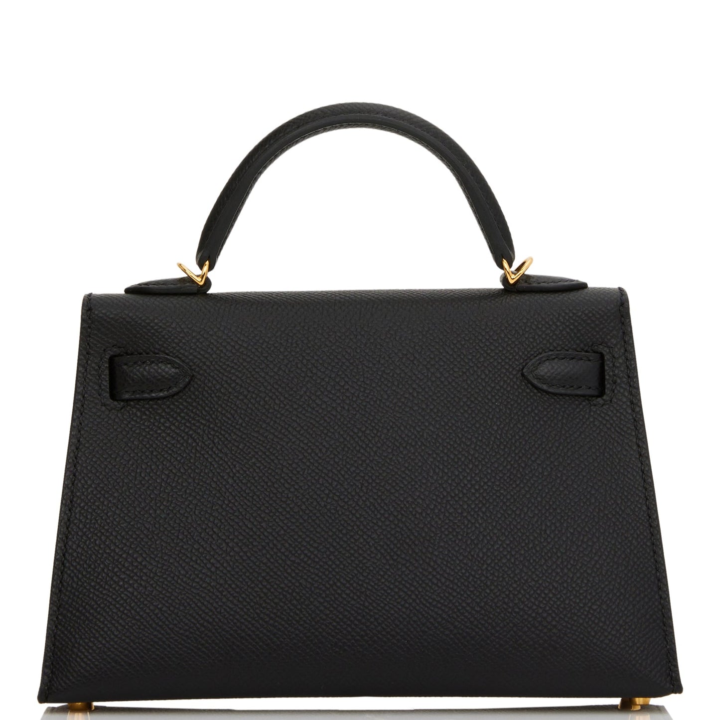 Hermes Kelly Sellier 20 Black Epsom Gold Hardware