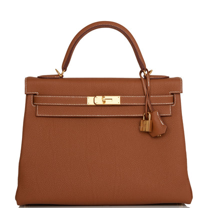 Hermes Kelly Retourne 32 Gold Togo Gold Hardware