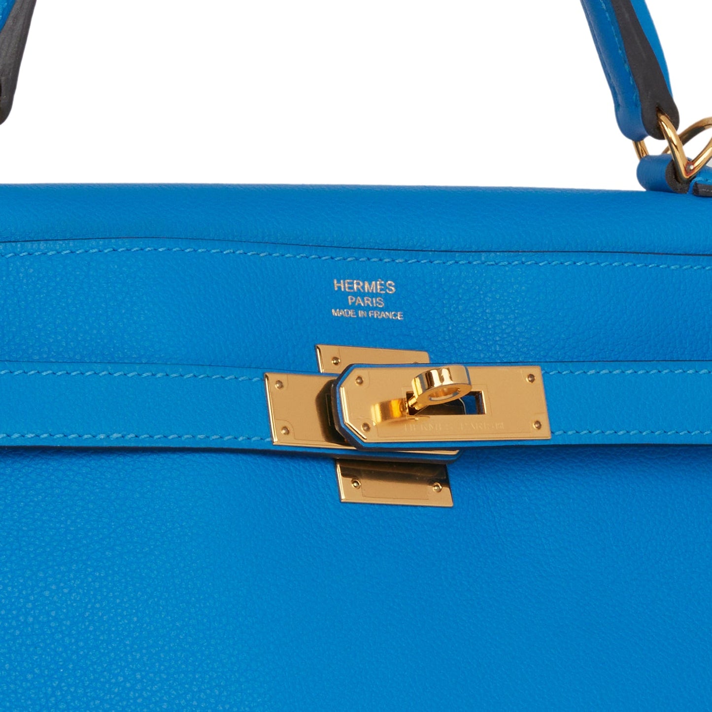 Hermes Kelly Retourne 32 Bleu Hydra Evercolor Gold Hardware