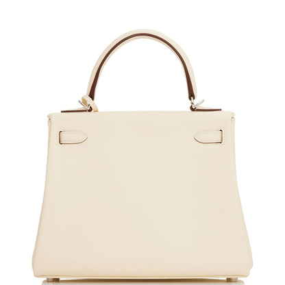 Hermes Kelly Retourne 25 In & Out Nata Swift Palladium Hardware