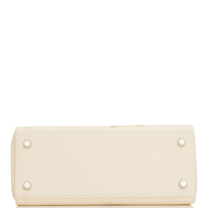 Hermes Kelly Retourne 25 In & Out Nata Swift Palladium Hardware