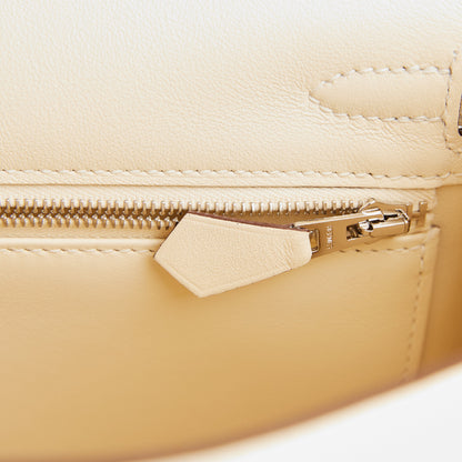 Hermes Kelly Retourne 25 In & Out Nata Swift Palladium Hardware