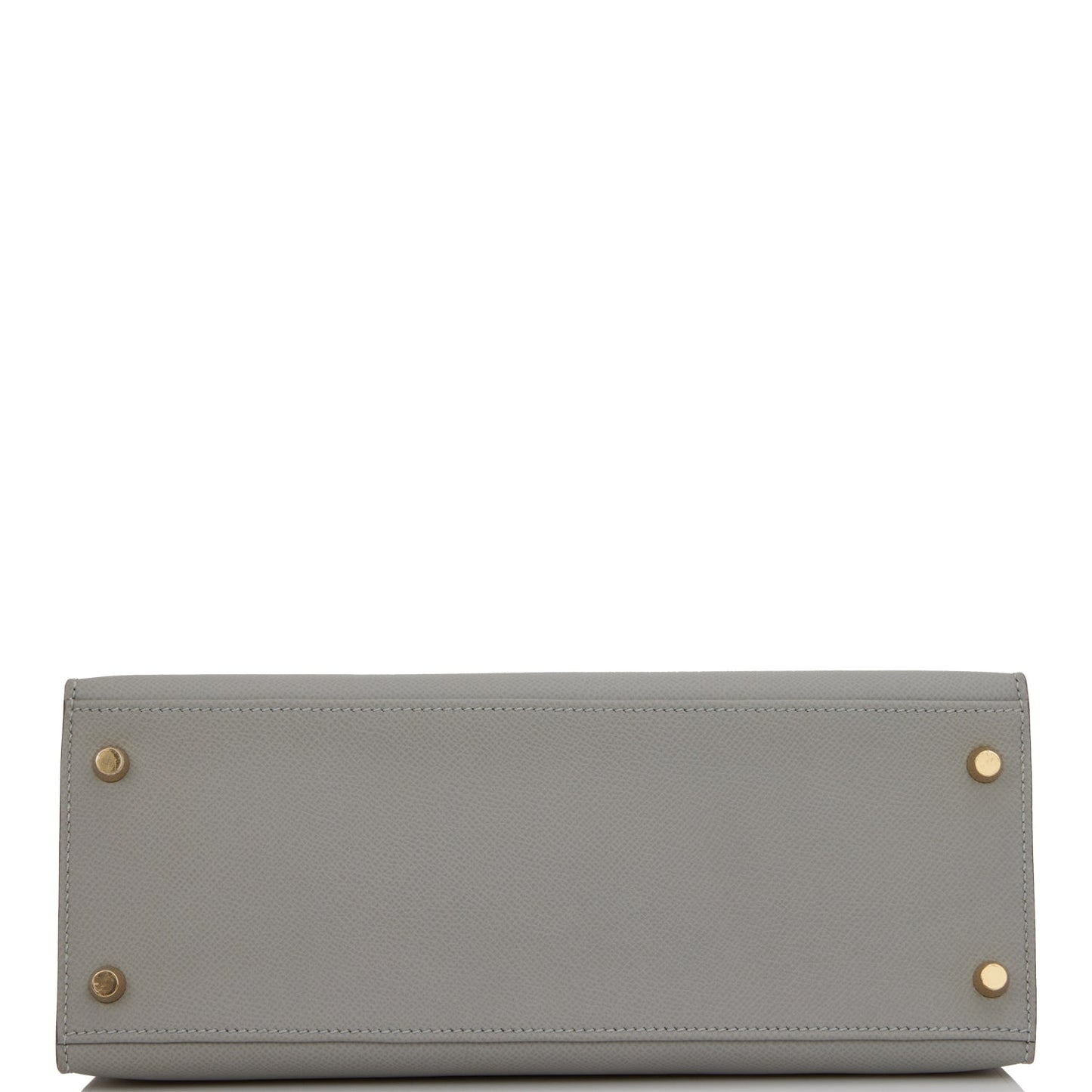 Hermes Special Order (HSS) Kelly Sellier 28 Gris Mouette and Rose Azalee Epsom Brushed Gold Hardware