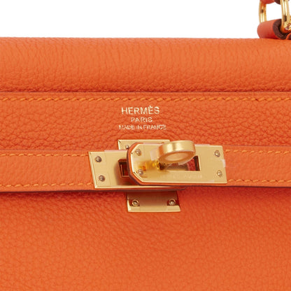 Hermes Kelly Retourne 25 Feu Togo Gold Hardware