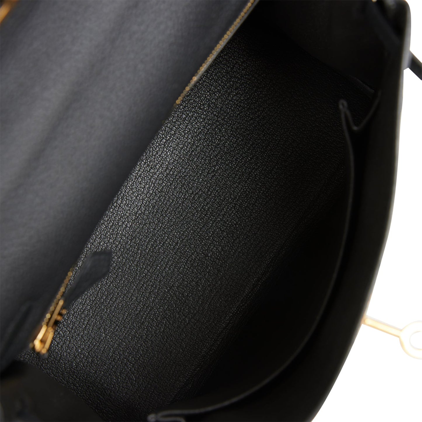 Hermes Kelly Retourne 25 Black Togo Gold Hardware