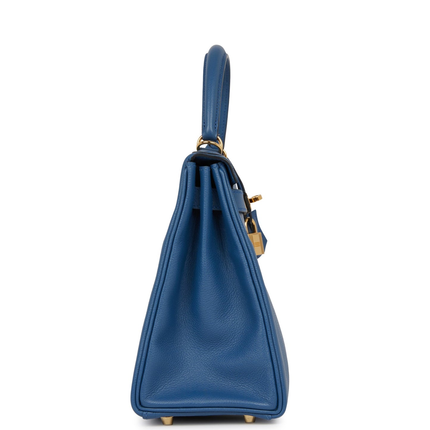 Hermes Kelly Retourne 28 Bleu Agate Evercolor Gold Hardware