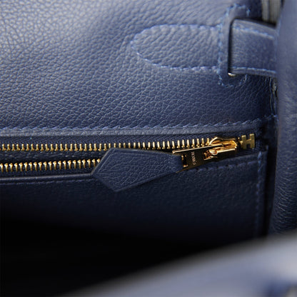 Hermes Kelly Retourne 28 Bleu Nuit Evercolor Gold Hardware