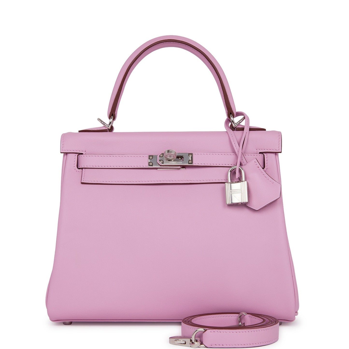 Hermes Kelly Retourne 25 Mauve Sylvestre Swift Palladium Hardware