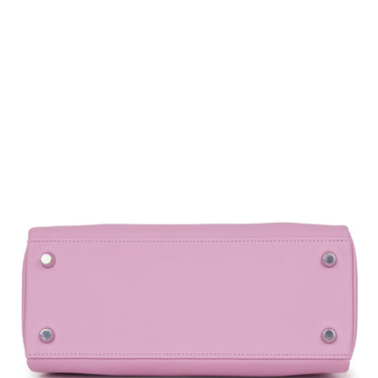 Hermes Kelly Retourne 25 Mauve Sylvestre Swift Palladium Hardware