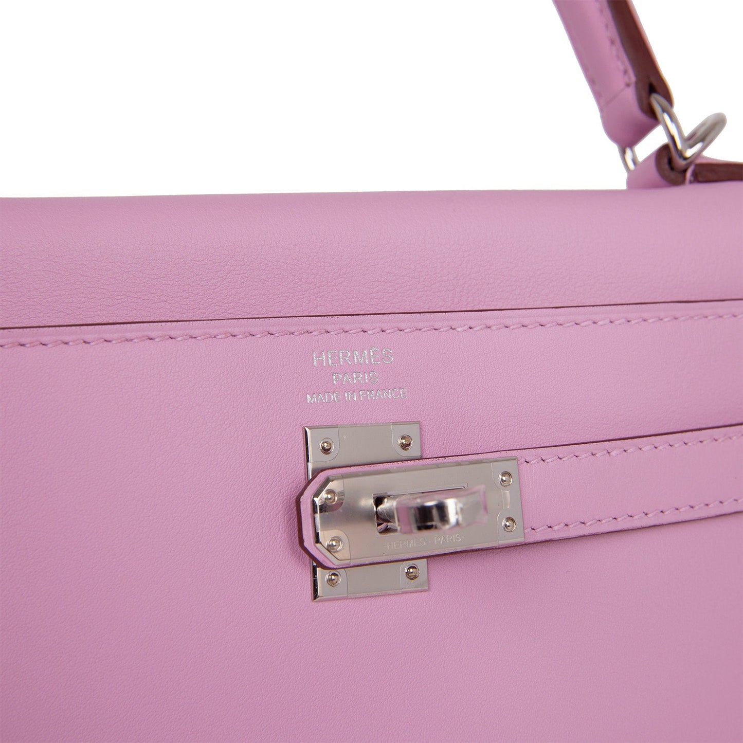 Hermes Kelly Retourne 25 Mauve Sylvestre Swift Palladium Hardware