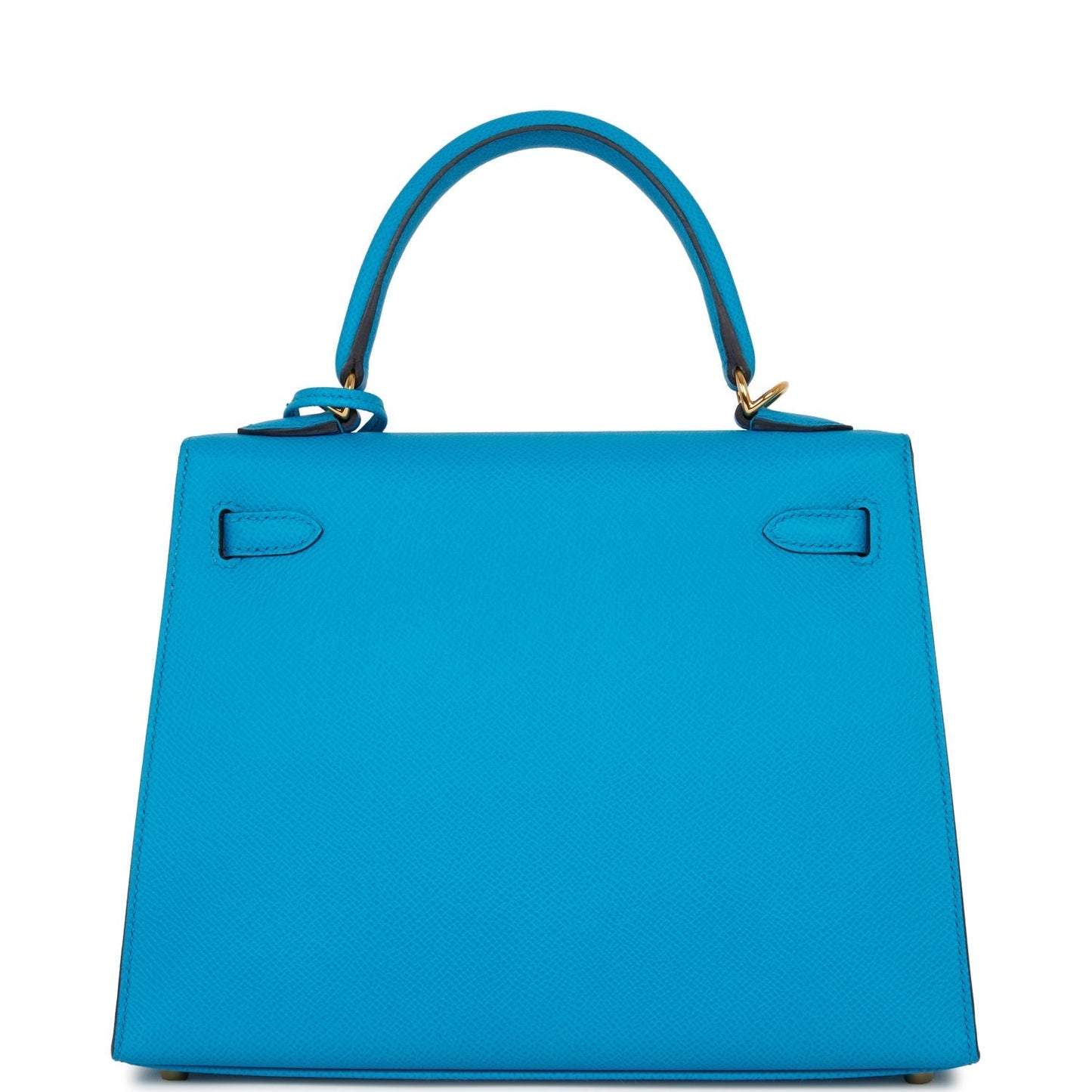 Hermes Kelly Sellier 25 Bleu Frida Epsom Gold Hardware