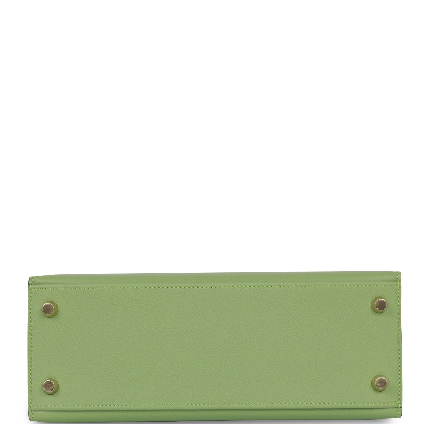 Hermes Kelly Sellier 25 Vert Criquet Epsom Gold Hardware