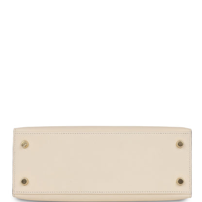 Hermes Kelly Sellier 25 Nata Epsom Gold Hardware