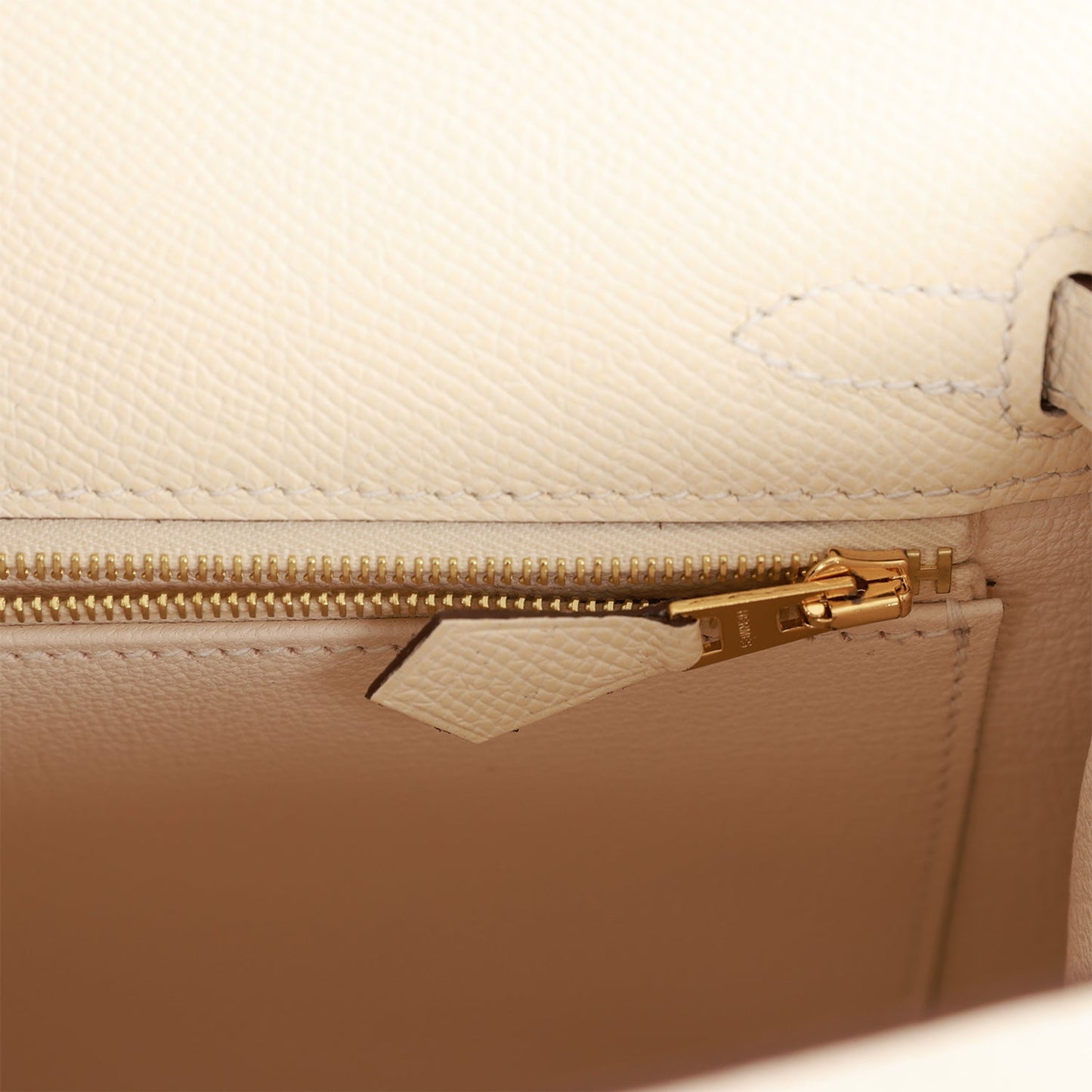 Hermes Kelly Sellier 25 Nata Epsom Gold Hardware