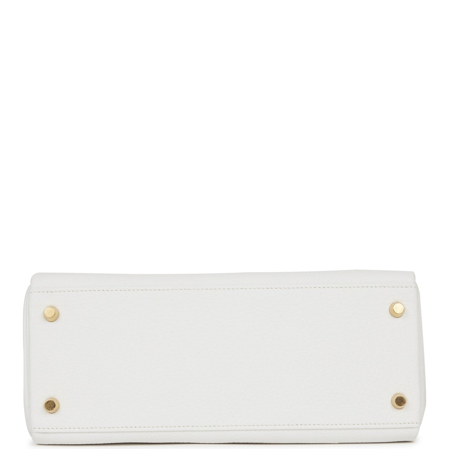 Hermes Kelly Retourne 28 White Clemence Gold Hardware