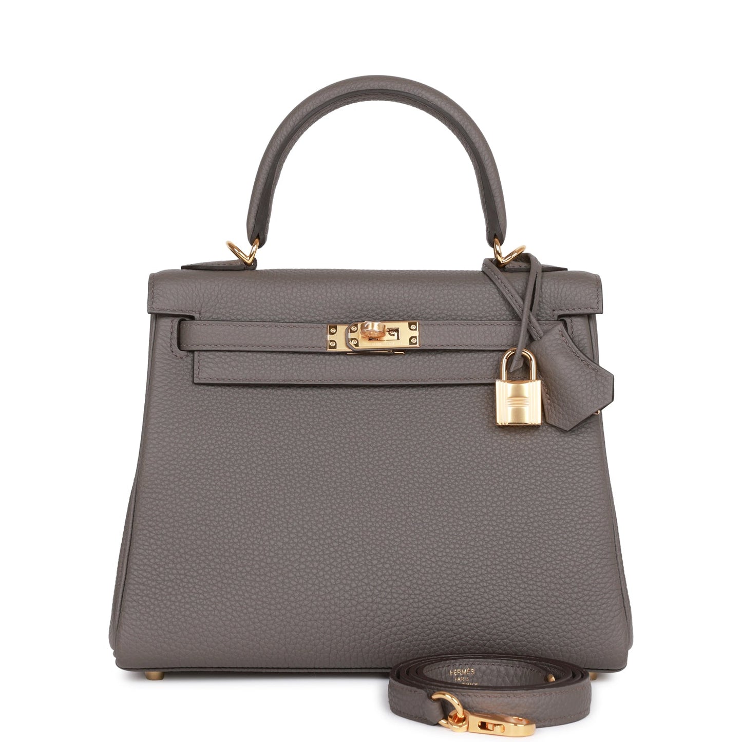 Hermes Kelly Retourne 25 Etain Togo Gold Hardware