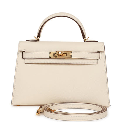 Hermes Kelly Sellier 20 Nata Epsom Gold Hardware