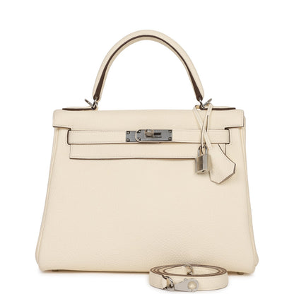 Hermes Kelly Retourne 28 Nata Clemence Palladium Hardware