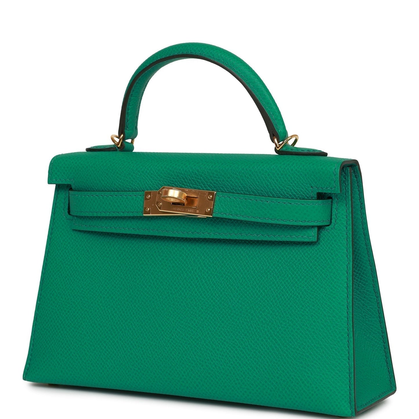 Hermes Kelly Sellier 20 Vert Jade Epsom Gold Hardware