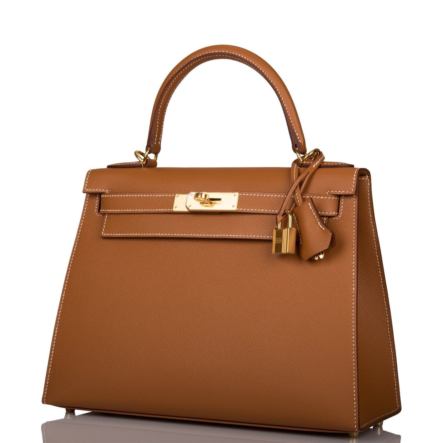 Hermes Kelly Sellier 28 Gold Epsom Gold Hardware